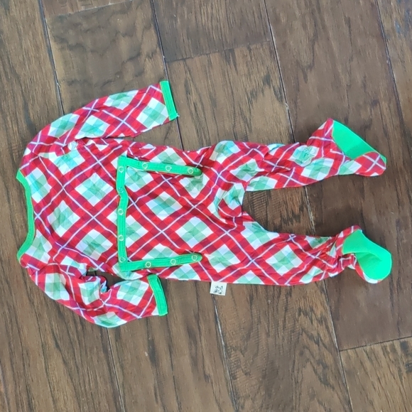 Kozi and co bamboo Christmas footie pajamas - Picture 5 of 5